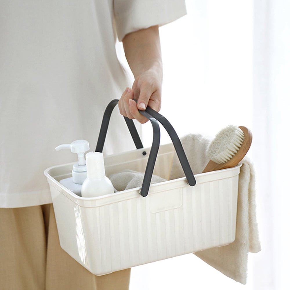 手提瀝水沐浴收納籃|浴室亂象救星.提著走的乾爽空間