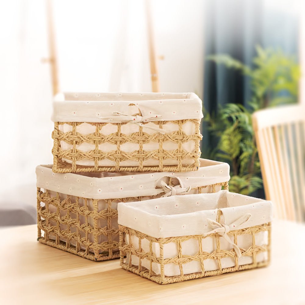 手工編織收納籃|天然質感.居家收納更添溫馨