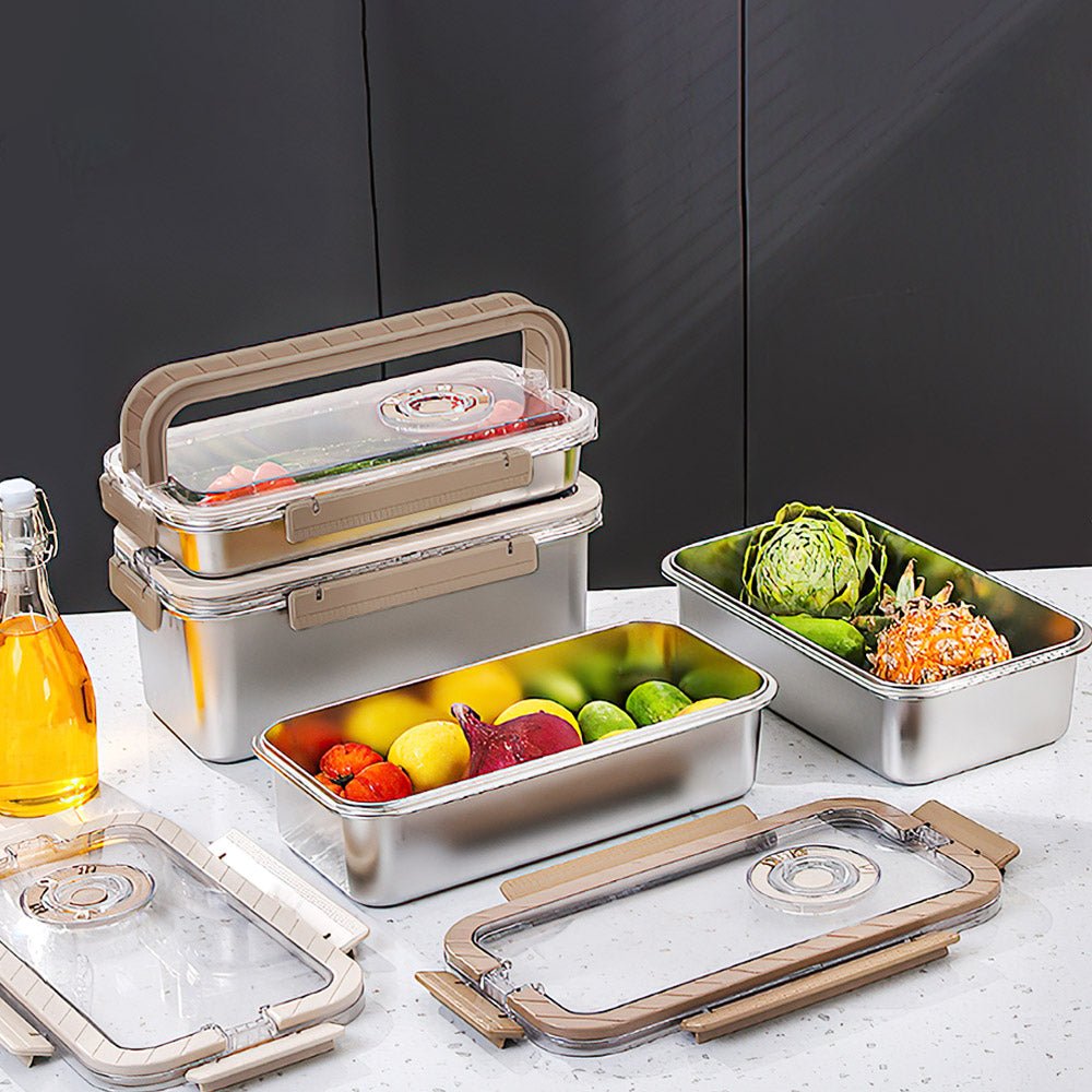 304不鏽鋼食材盒|3600ml大容量一盒搞定・冷菜熱食安心帶著走