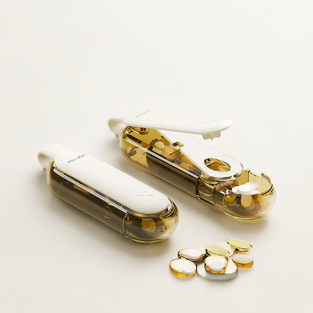 取藥器分格藥盒|2入組設計・按壓不接觸・隨身好攜帶