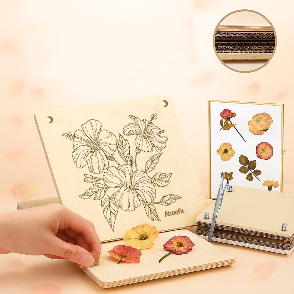 十層松木壓花器|花草記憶留住當下的季節