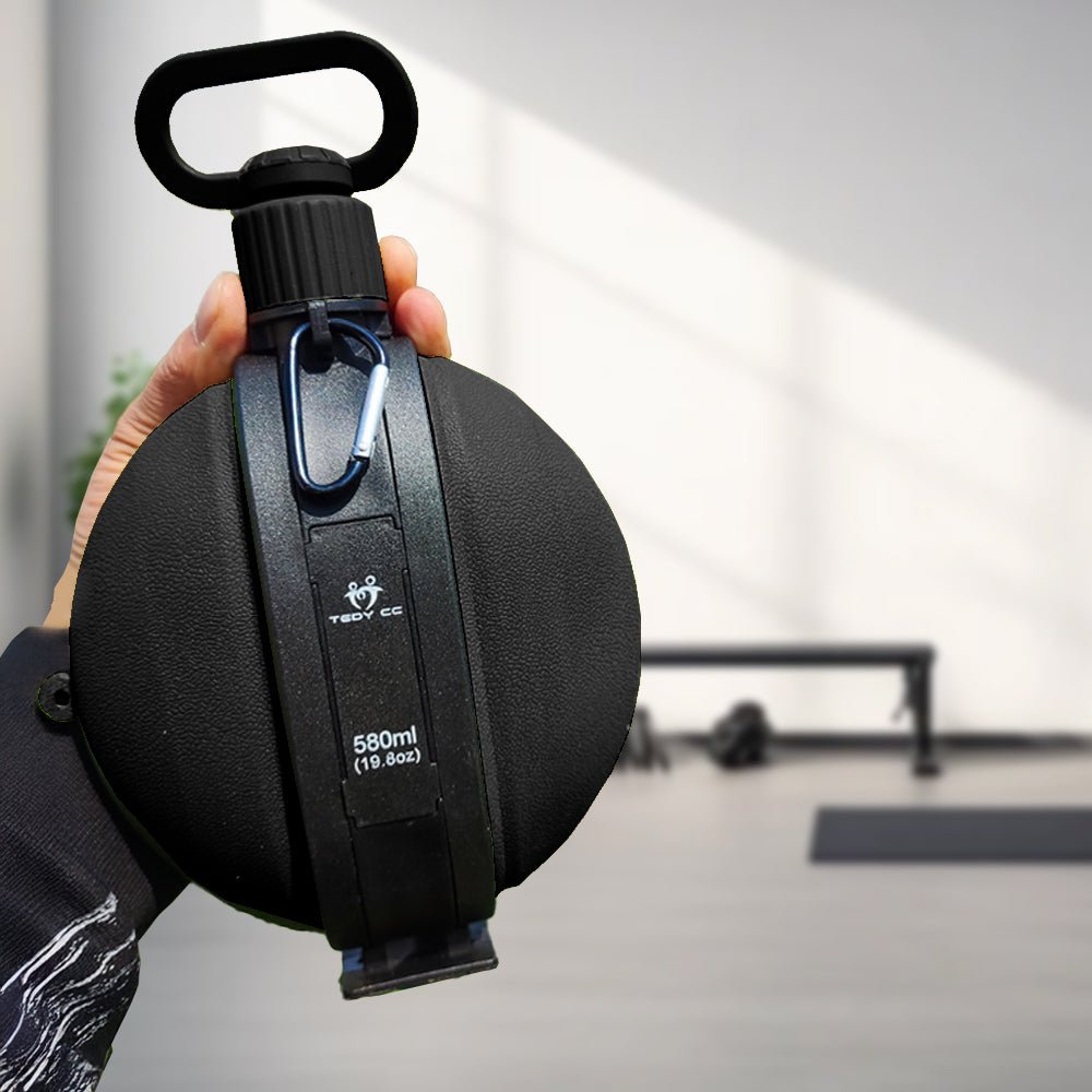 矽膠戰術水壺|摺疊可壓縮,露營登山攜帶超方便