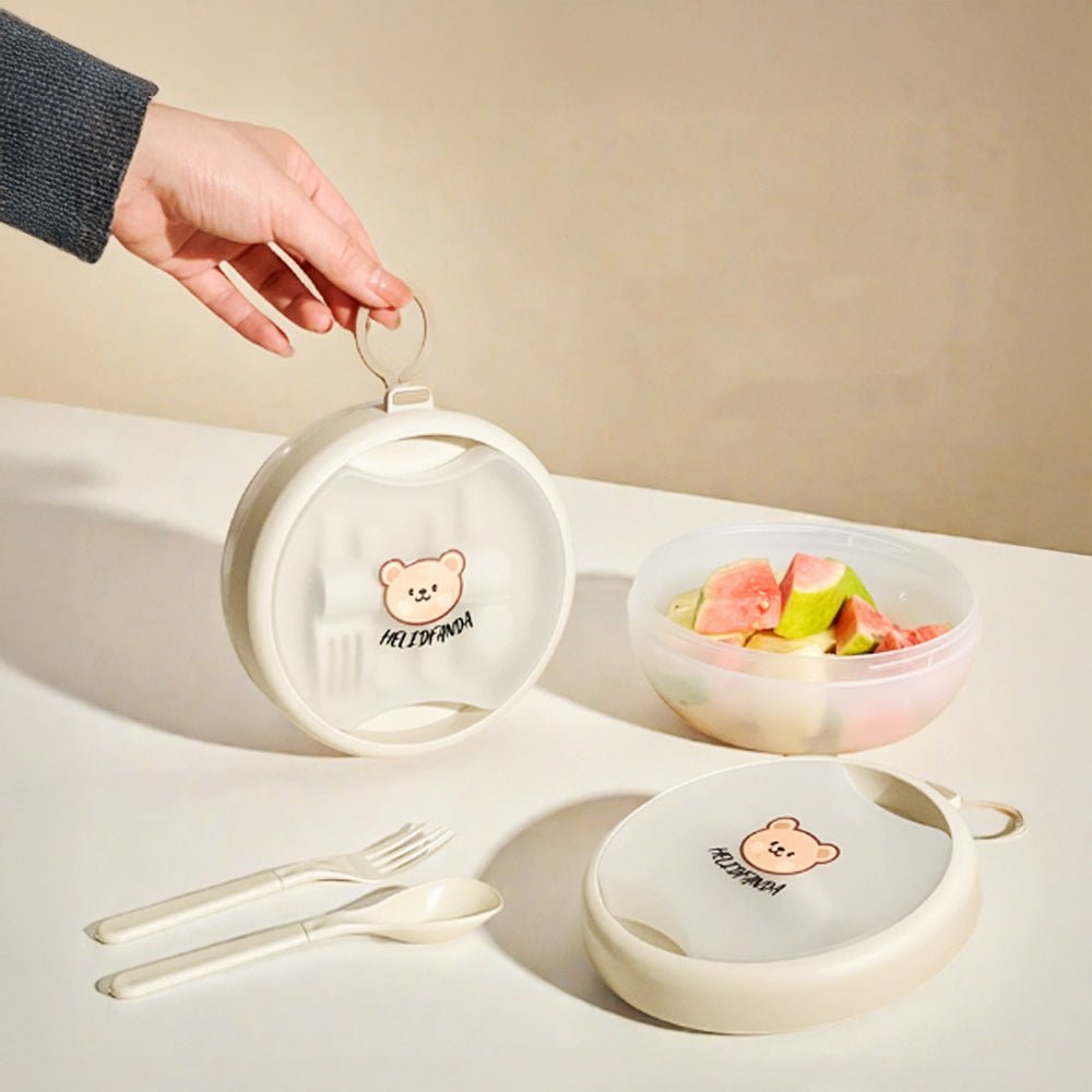 小熊便攜水果盒|可愛外型好帶出門,甜點沙拉一盒搞定