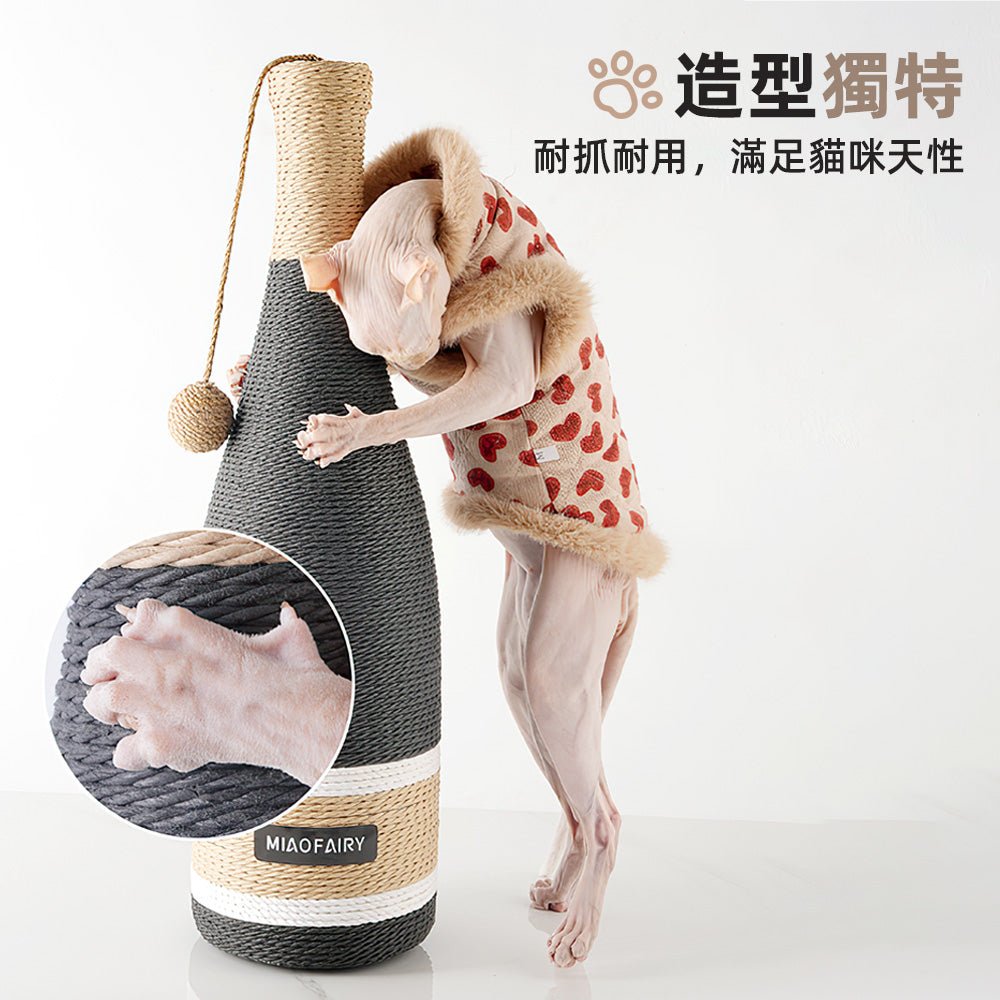 酒瓶貓抓柱|不必探出窗外,愛貓隨時磨爪也優雅