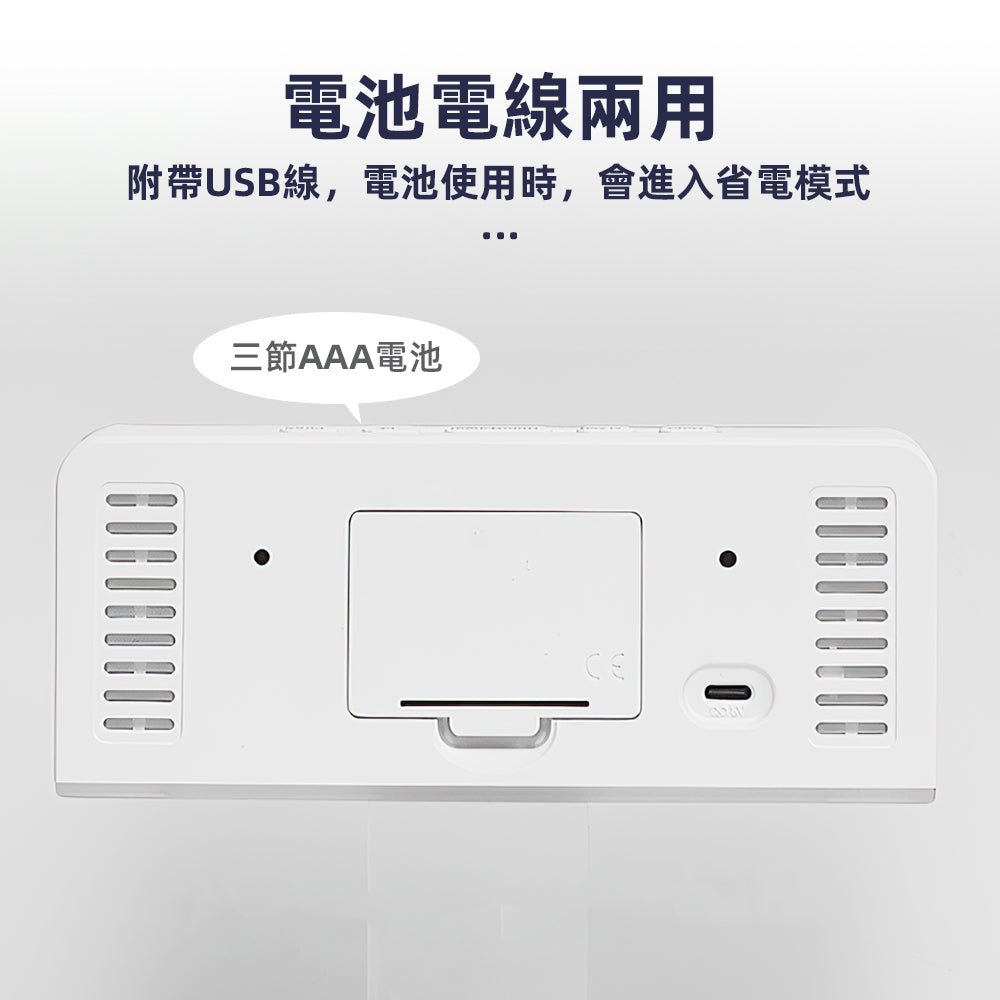 大數字LED時鐘|超大數字・雙供電模式・氛圍燈助眠 |上手家居