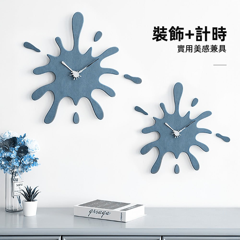 波洛克造型掛鐘|自由潑灑設計,讓時間變得有趣 |上手家居