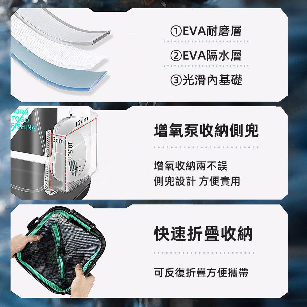 透明折疊取水桶|8L加厚桶身,釣魚露營收水都方便