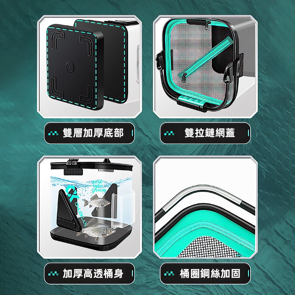 透明折疊取水桶|8L加厚桶身,釣魚露營收水都方便