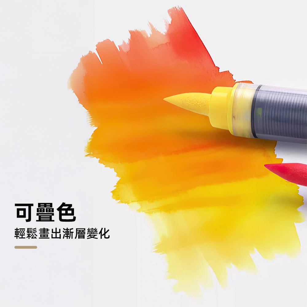 直液式丙烯馬克筆 48 色|透明筆桿・速乾不掉色・DIY 手繪專用 |上手家居