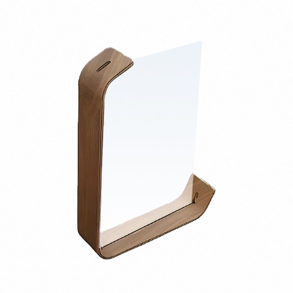 L型中空相框|簡約透明・胡桃木紋・防塵展示框 |上手家居