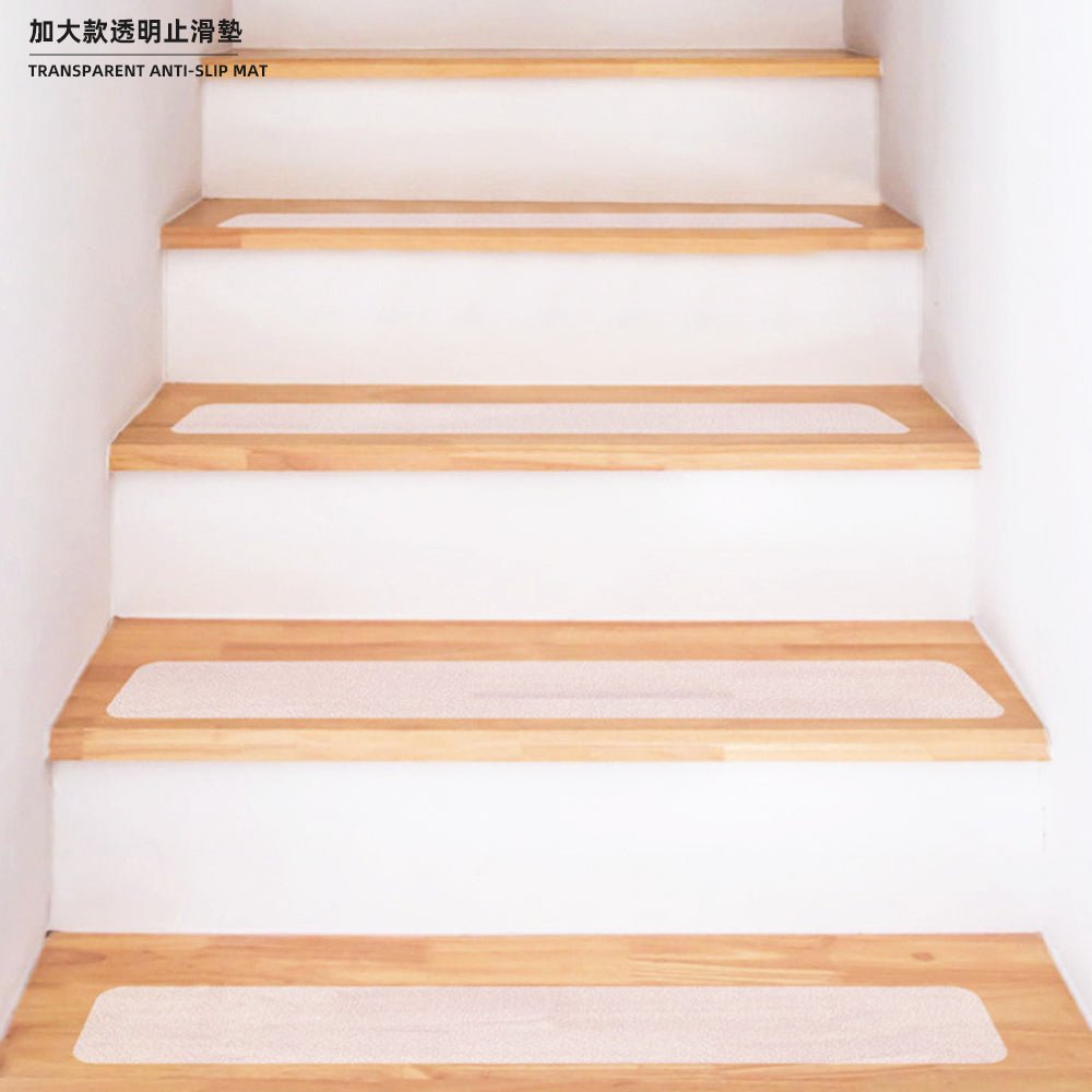 透明防滑貼片6片組|加大磨砂不顯眼.樓梯防滑不摔跤