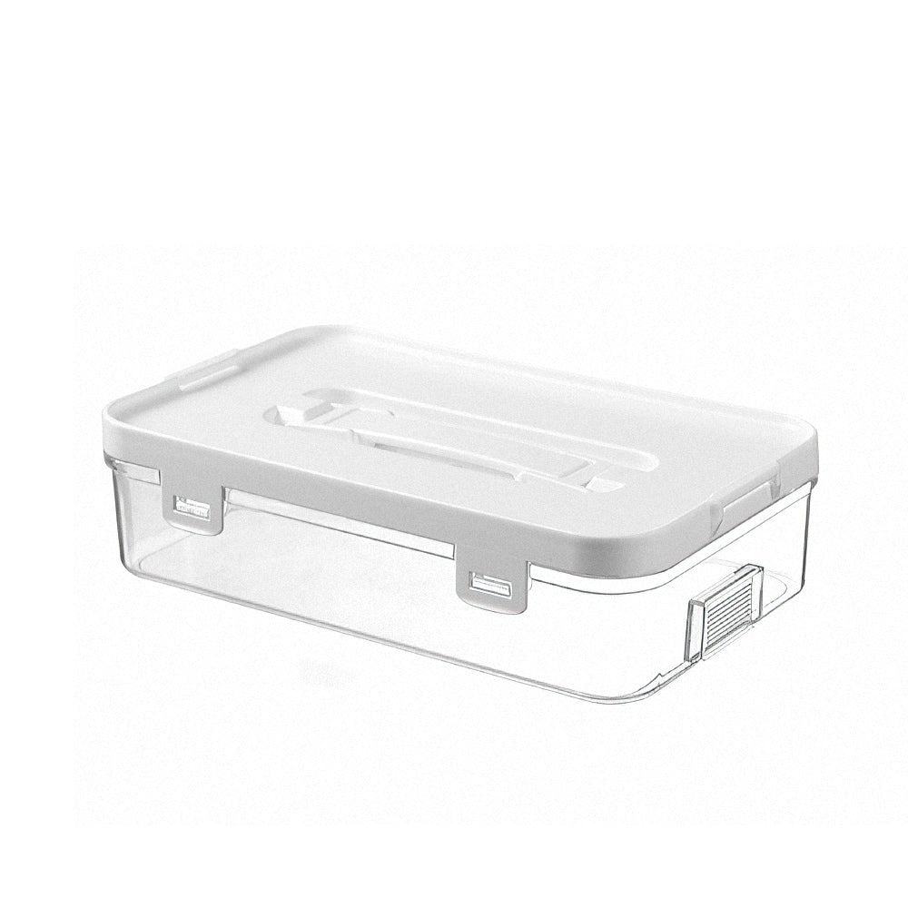 透明疊疊手提收納盒|小物一目了然・桌面整齊不卡卡