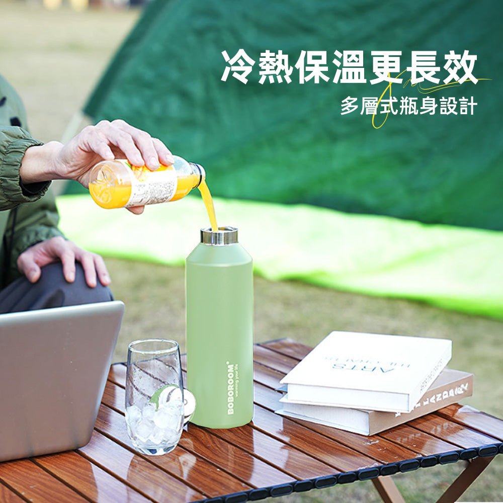 316不鏽鋼秒開保溫瓶|防漏防誤觸設計・1L大容量隨行好帶