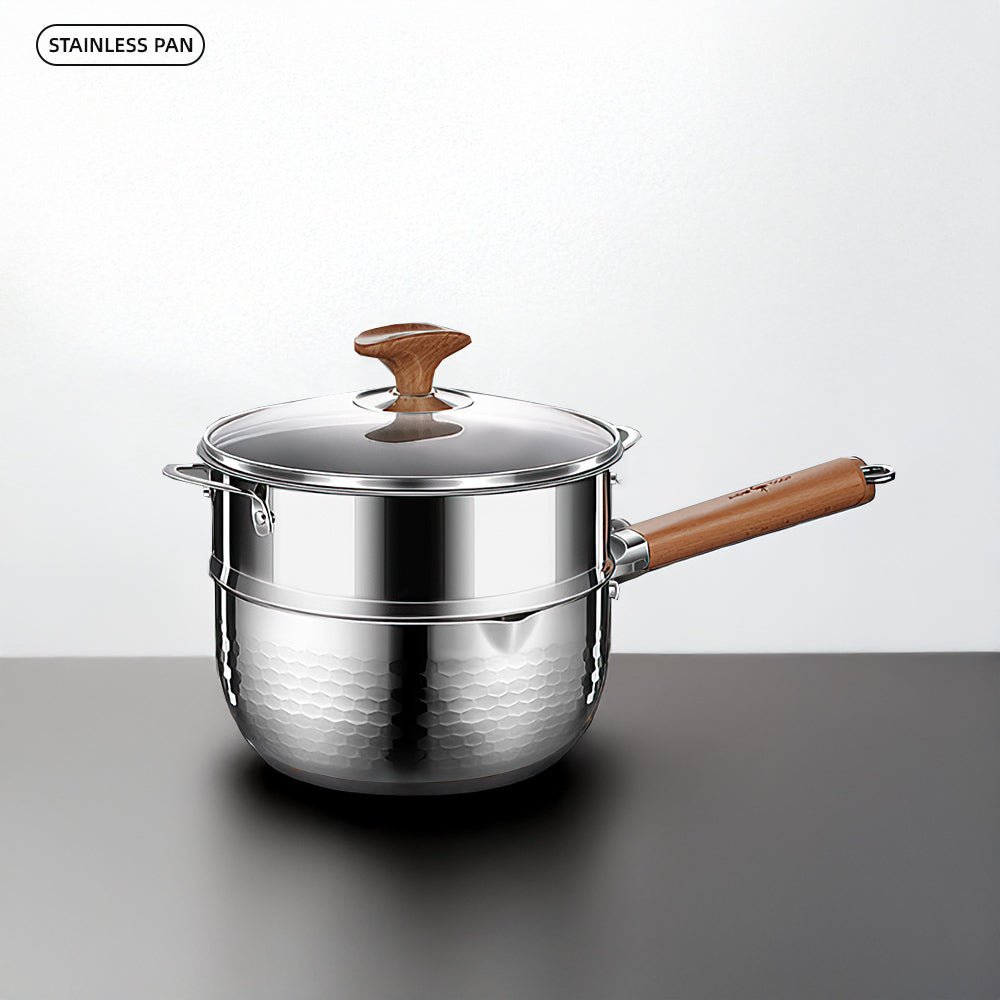 316雪平鍋蒸籠組|煮麵倒湯一鍋搞定