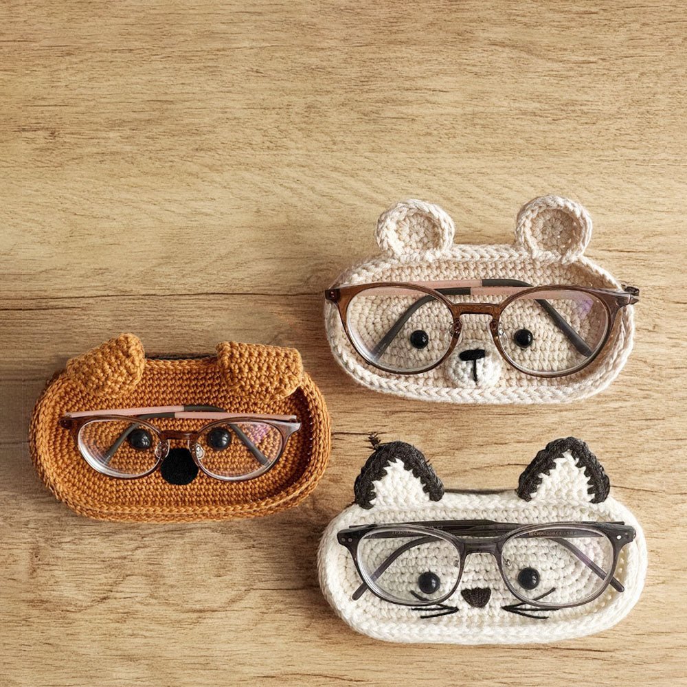 動物造型眼鏡盤材料包|手作溫度收納童趣一次擁有