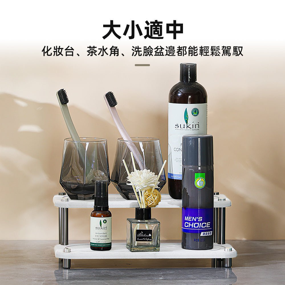 雙層珪藻土吸水架|洗手台不再濕答答