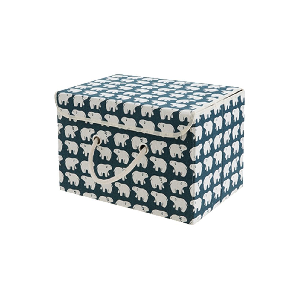 日式棉麻收納盒|摺疊設計・防塵收納・居家整理好幫手