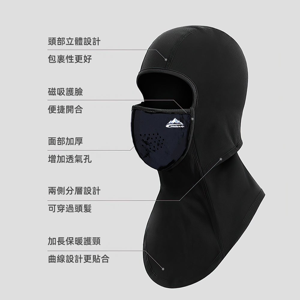 磁吸式防曬頭套|可拆式設計・全臉包覆遮陽・輕透不悶不滑落 |上手家居