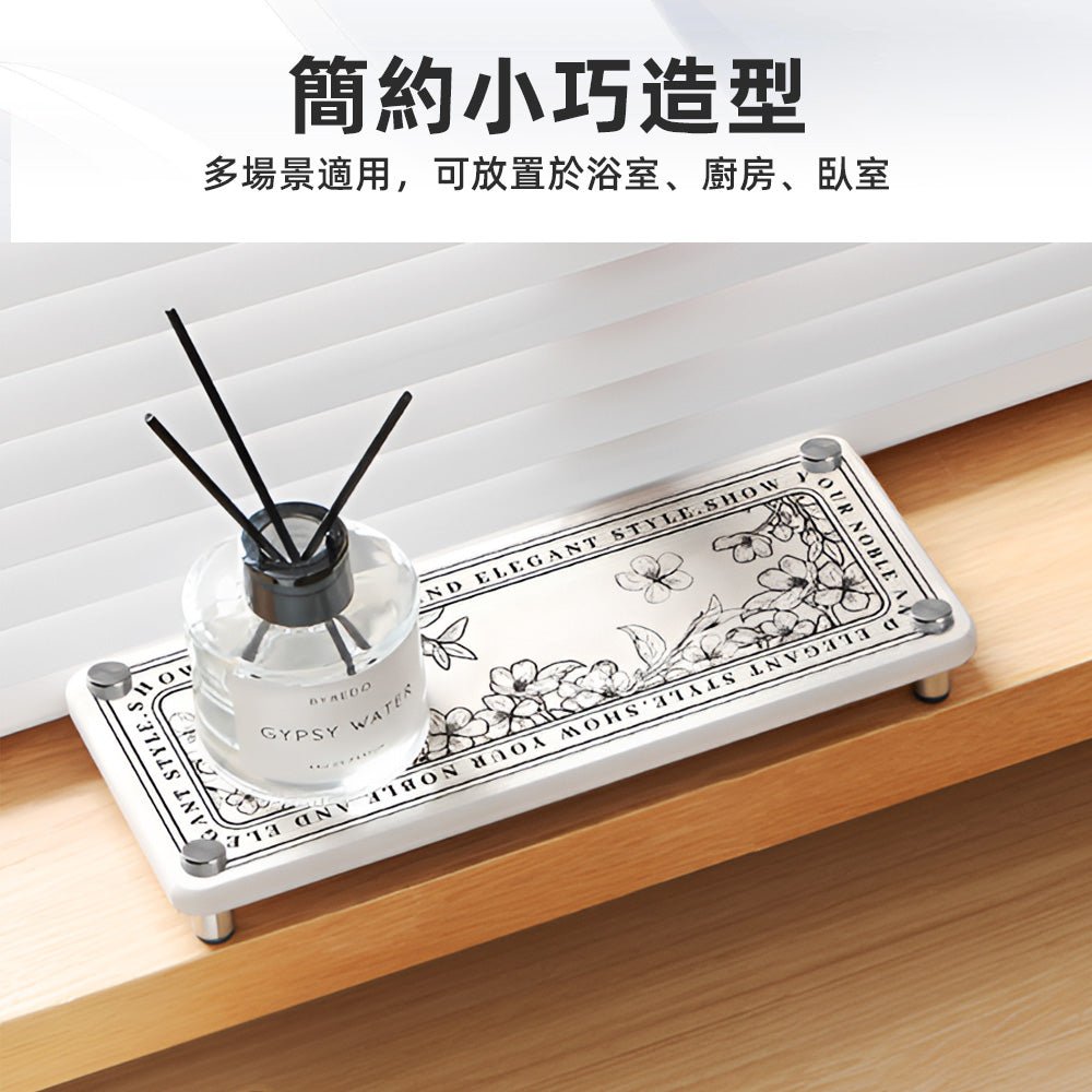 硅藻土洗漱墊|快速吸水.保持檯面乾爽整潔