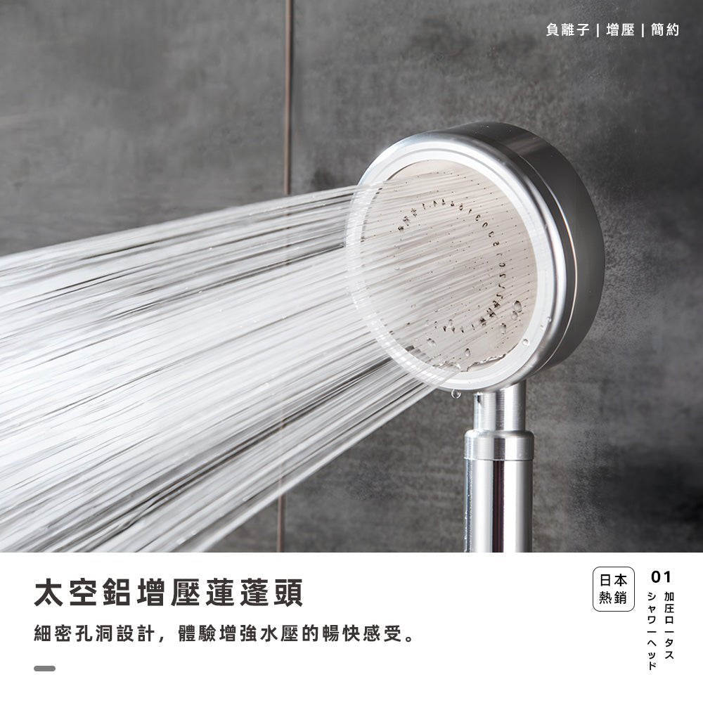 鋁合金SPA蓮蓬頭|增壓細水流.內含濾芯可拆洗