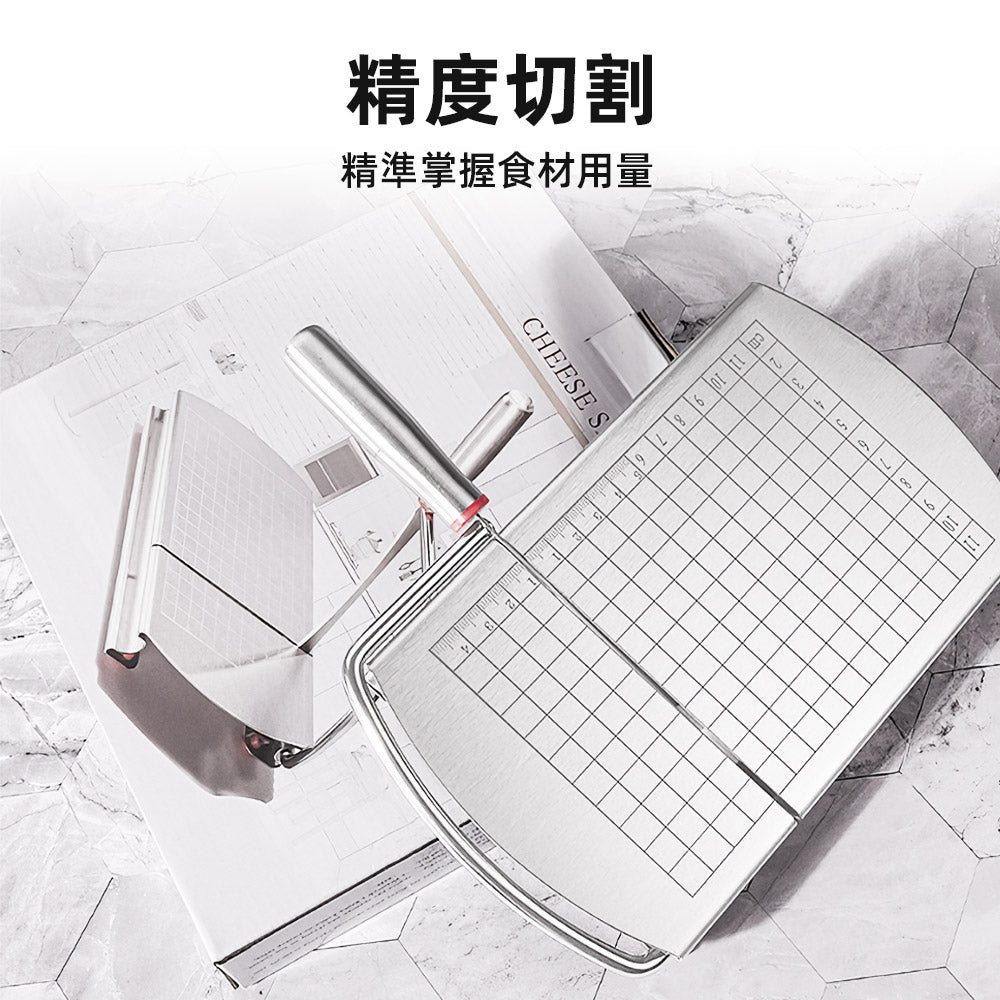 起司切片器|一體成形設計・不鏽鋼刀面帶刻度・均勻切片好清洗 |上手家居