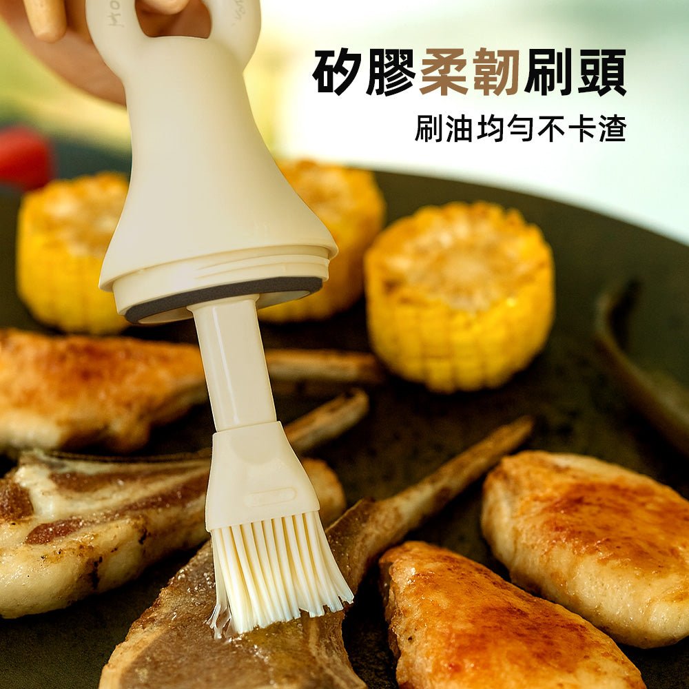 露營油壺刷|便攜防漏設計・均勻刷油更省心