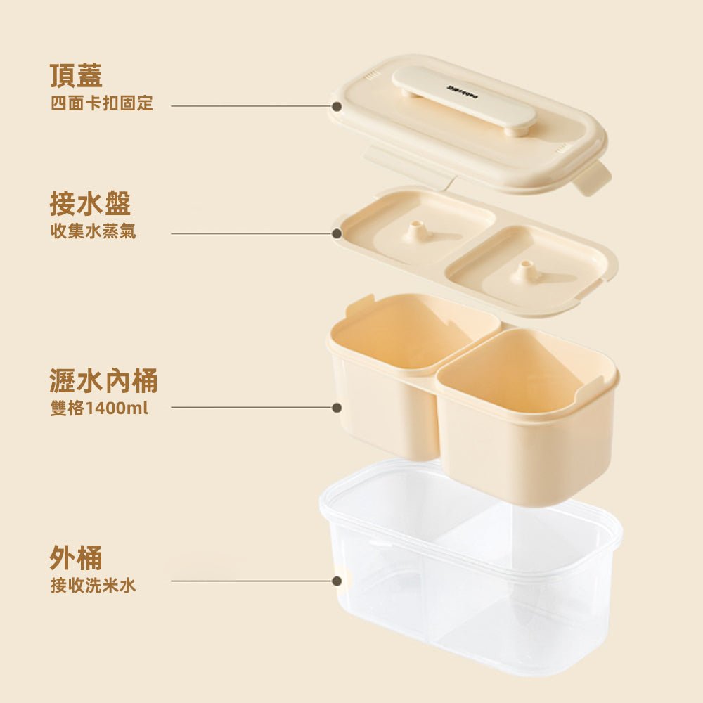 煮飯微波便當盒|雙格分層・隨時享受熱騰騰好食光