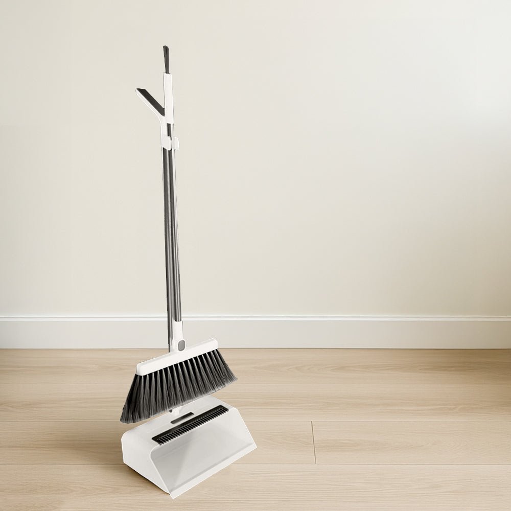 四合一折疊掃把組|乾濕兩用・輕鬆掃淨每個角落