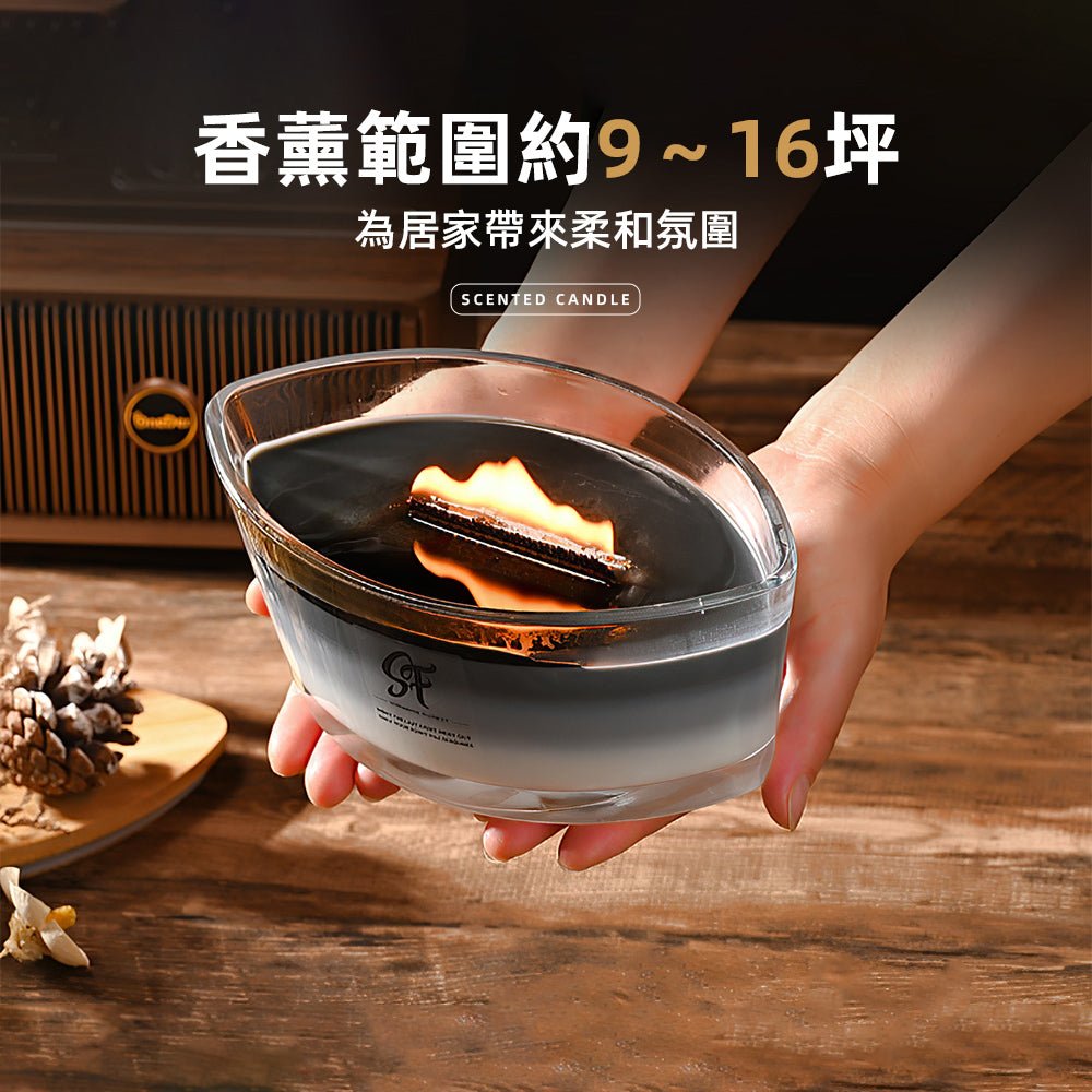 白噪音香氛蠟燭|火焰伴隨劈啪聲響・療癒氛圍禮盒送禮皆宜