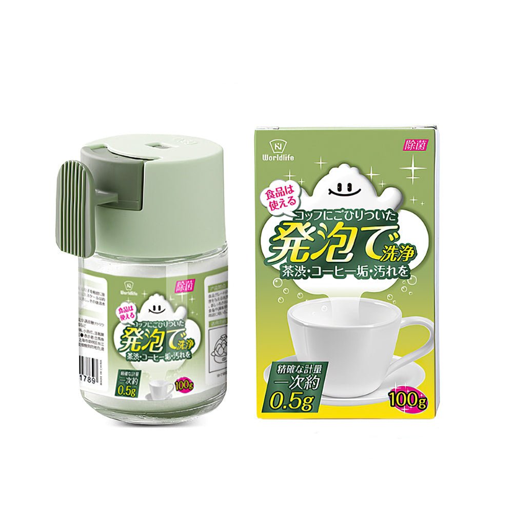 小蘇打茶垢清潔劑|活氧泡洗免刷・咖啡杯茶具水瓶輕鬆潔淨