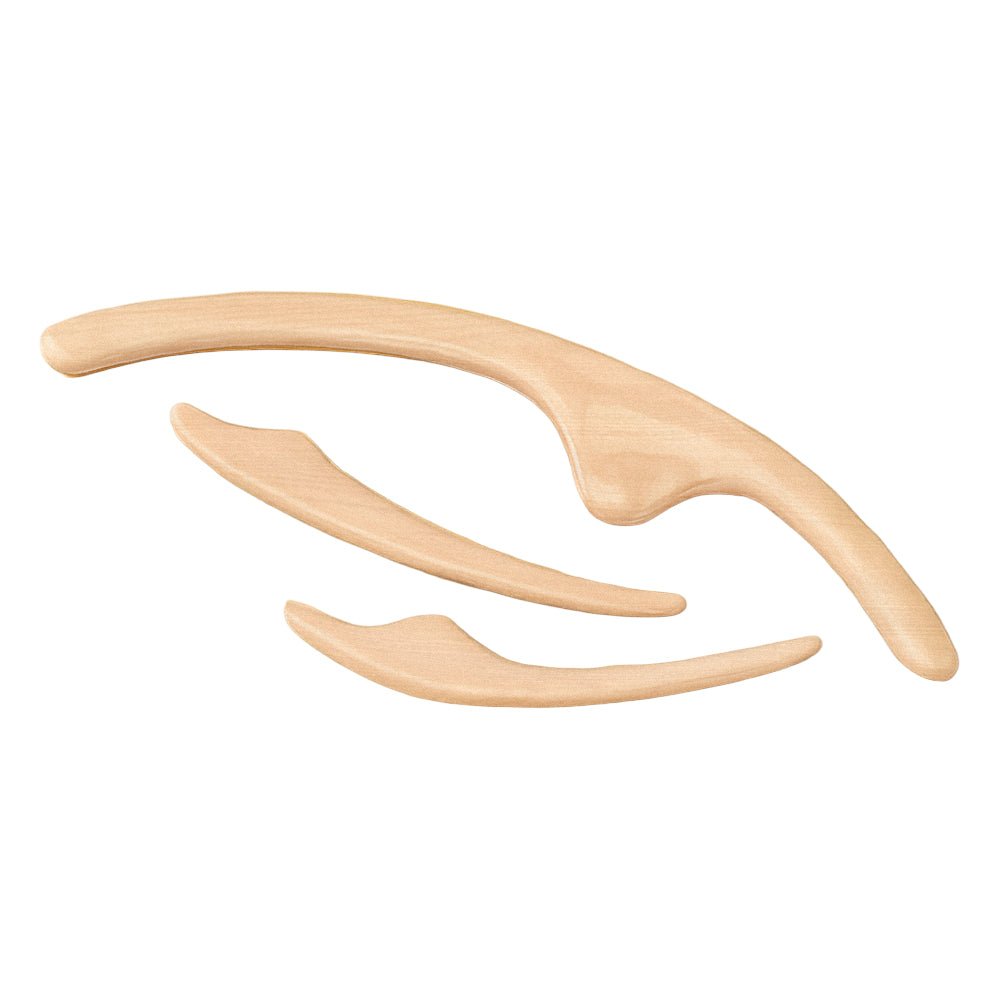 日式木質體雕按摩器|全身舒壓・臉部線條細緻・一組多用途設計