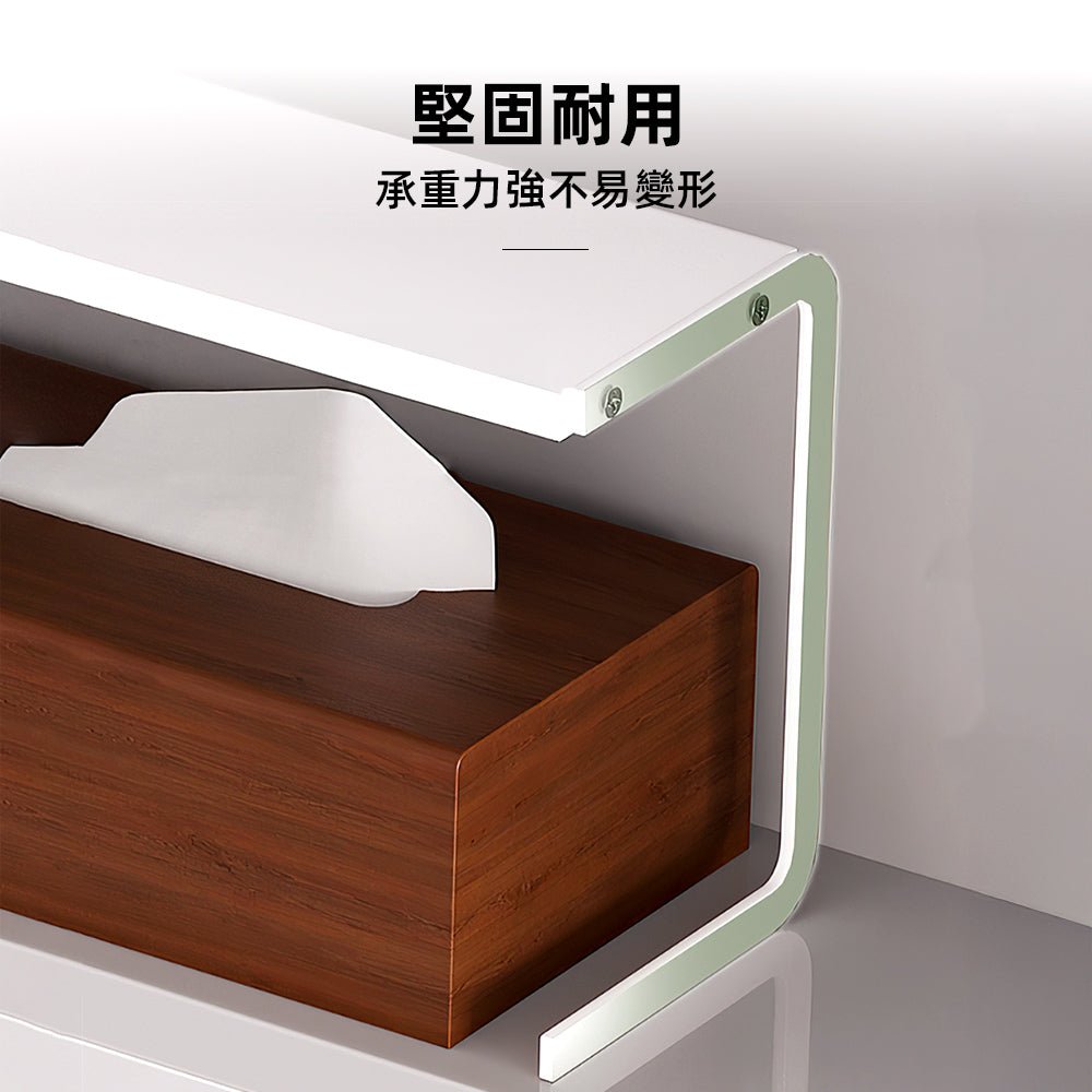 鏡櫃化妝品收納架|自由伸縮・日系簡約・浴室檯面整齊不雜亂