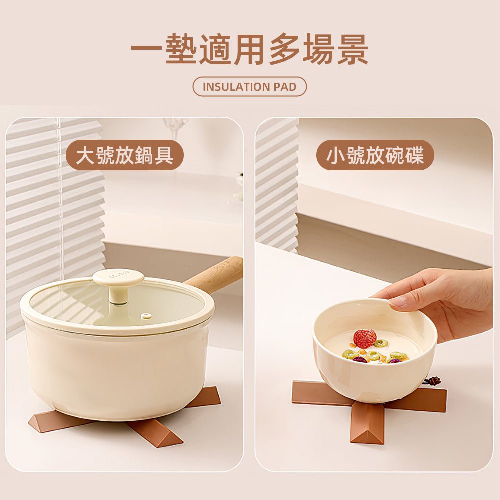 莫蘭迪矽膠隔熱墊|柔軟可折疊・掛繩收納不佔位・簡約色點亮餐桌