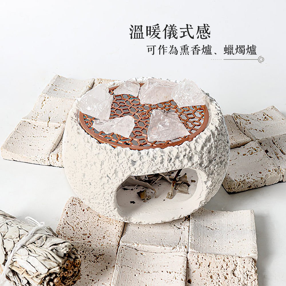 水晶淨化爐|薰香與儀式兼具・療癒氣場的溫暖光源