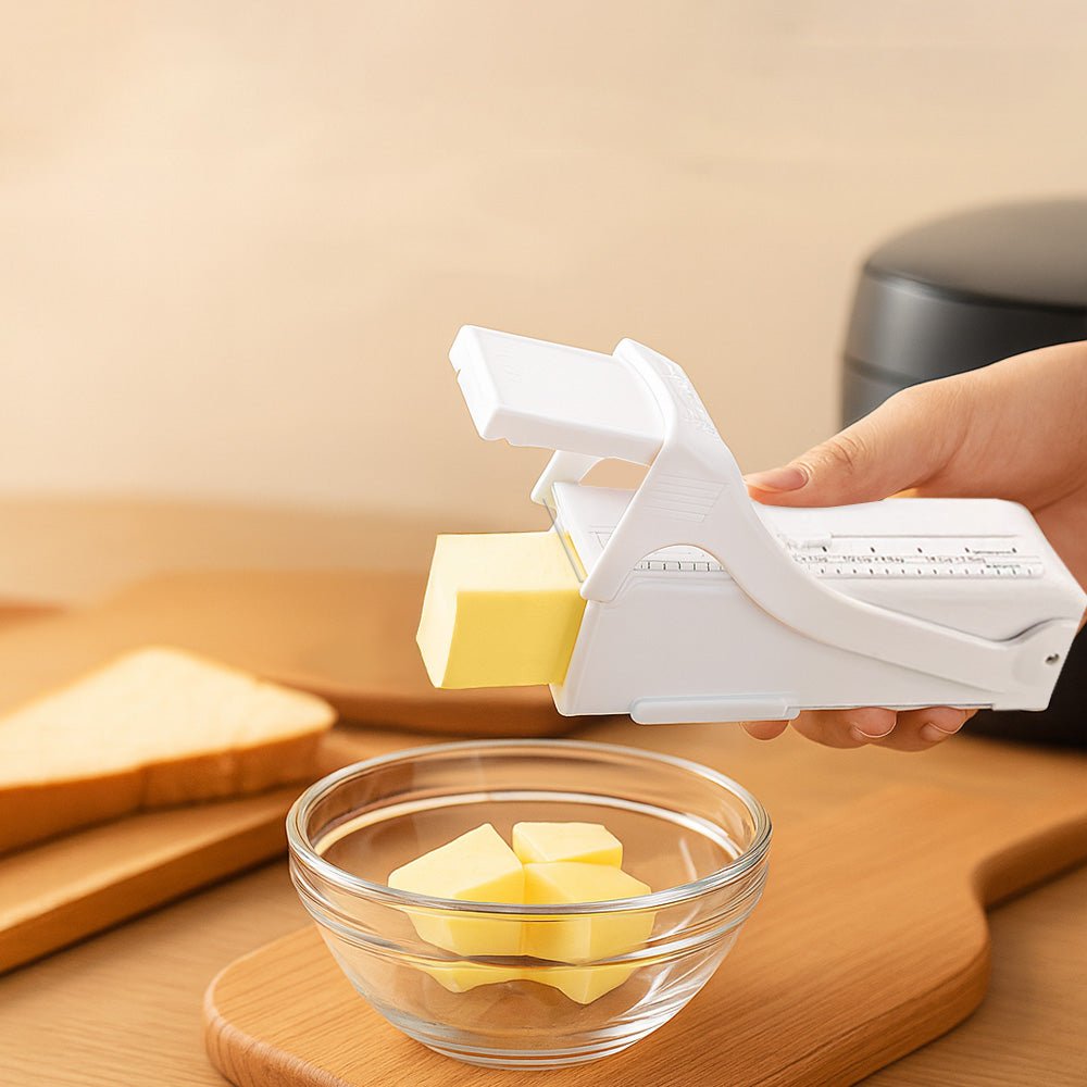 單手奶油切割器分裝盒|透明刻度設計・可冷藏收納・可拆洗清潔無死角