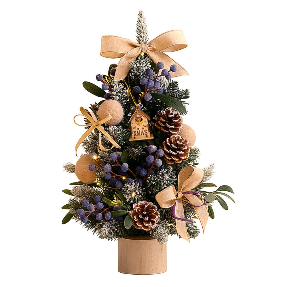 45cm質感系手作聖誕樹|贈燈串整套組・桌上節慶佈置首選