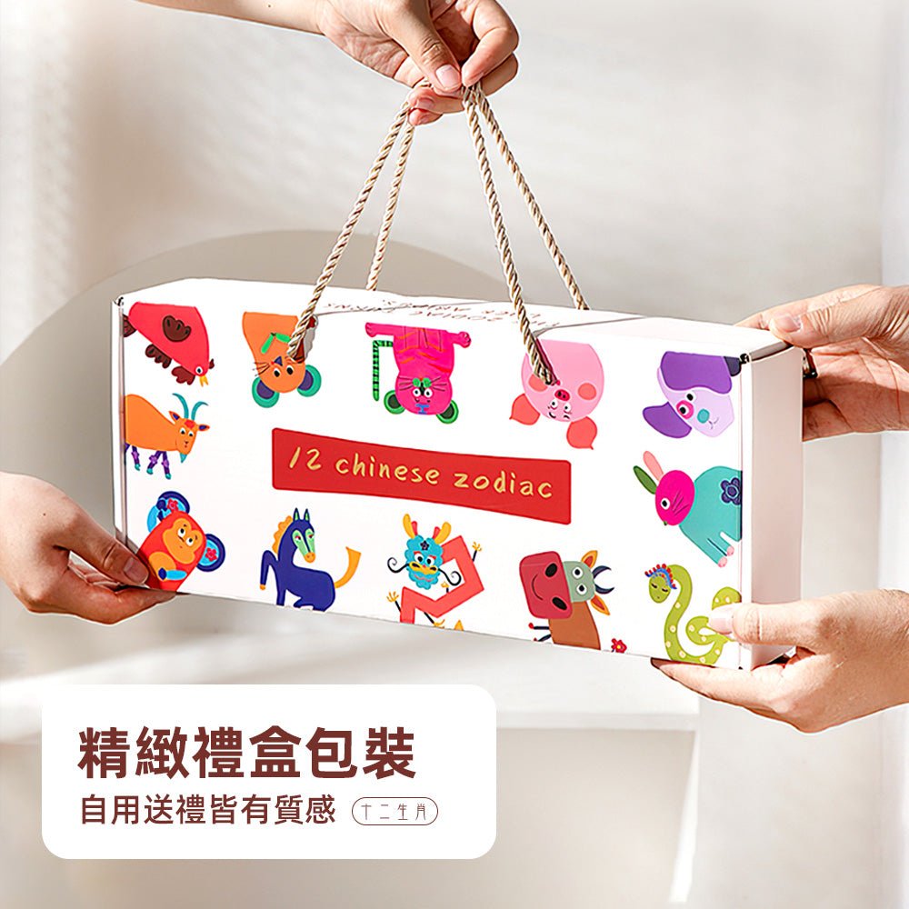 十二生肖燒酒杯禮盒|趣味插畫設計・送禮收藏兩相宜