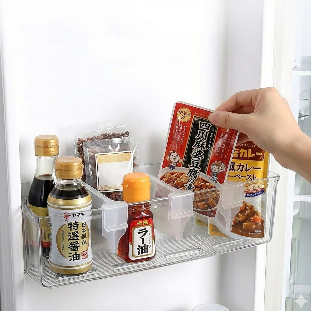 伸縮冰箱隔板20入|瓶罐站好不翻倒・門架更有序