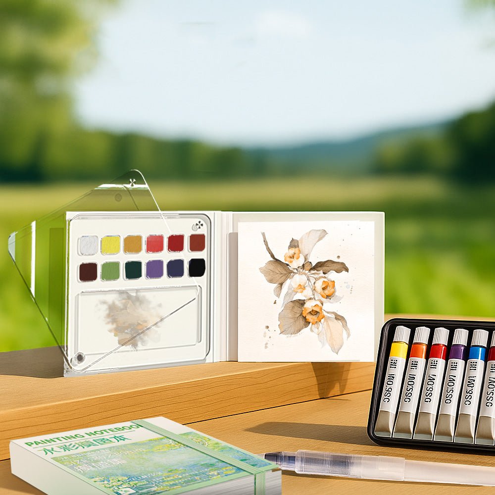 隨行水彩畫本套組|旅途中也能隨手展開的小型創作時光