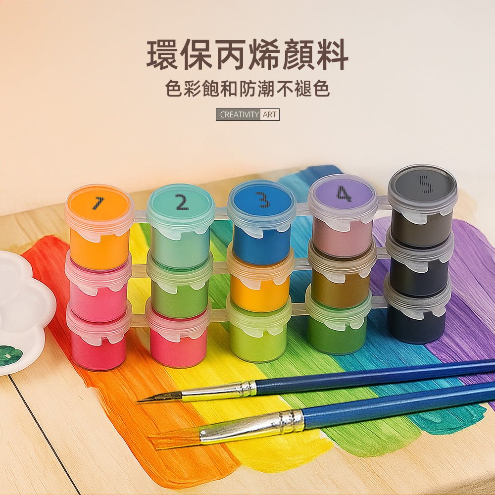 DIY數字油畫|把專注與放鬆一起留在畫布上的療癒時光