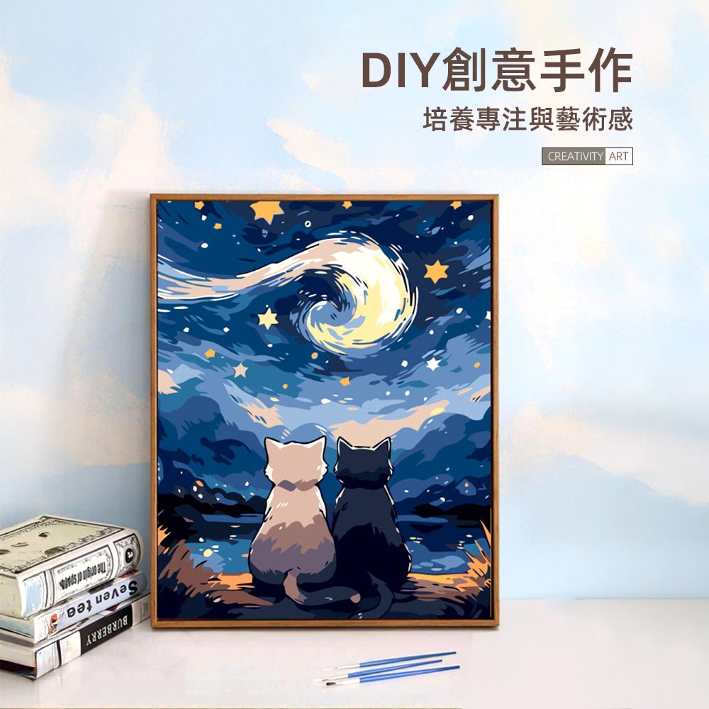 DIY數字油畫|把專注與放鬆一起留在畫布上的療癒時光