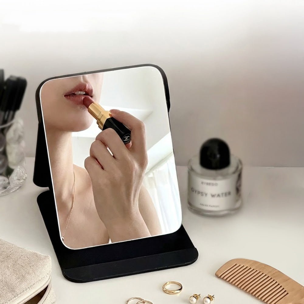 折疊立式隨身鏡|外出補妝更順手的高清小鏡子