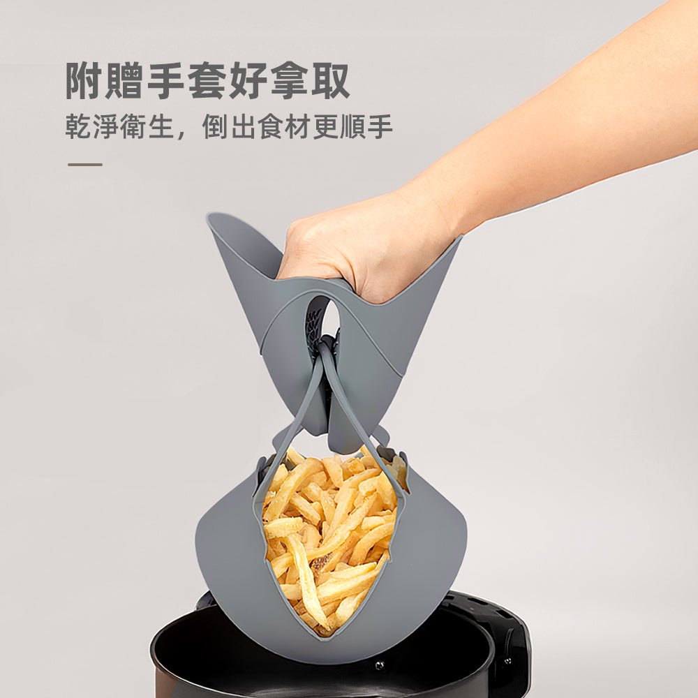 耐熱氣炸鍋矽膠烤盤|SGS檢驗認證|讓氣炸料理更好翻、更好洗