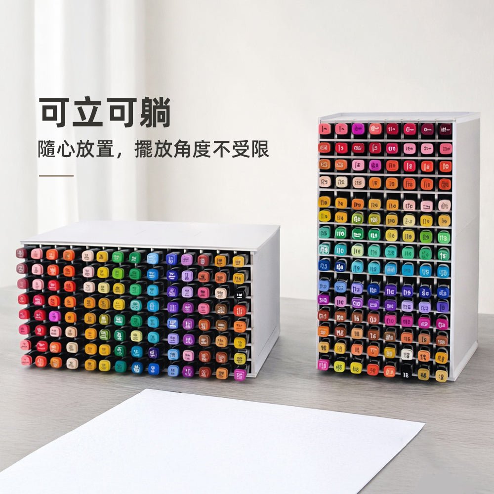 馬克筆筆架|72/120孔分類收納不佔桌面