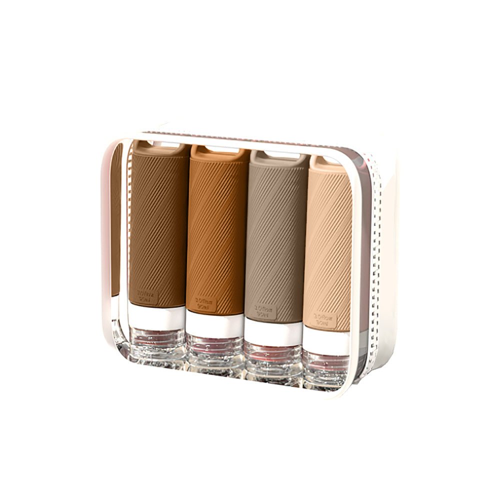 可倒掛矽膠乳液分裝瓶 4 入組|旅行不殘留