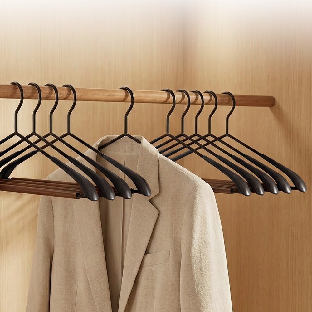 深霧質感無痕衣架 5 入組|加寬不留痕
