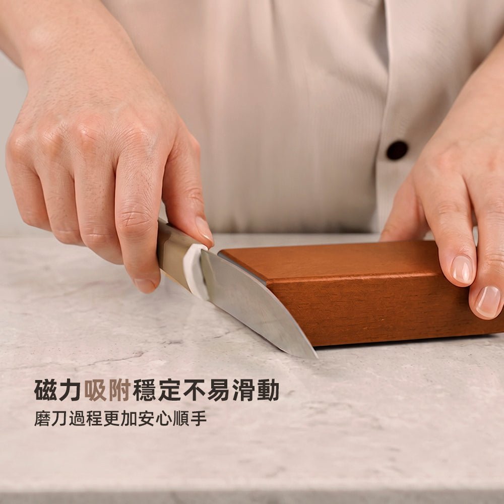 木質滾筒磨刀器|滾一滾就好磨,新手也不怕角度抓不準