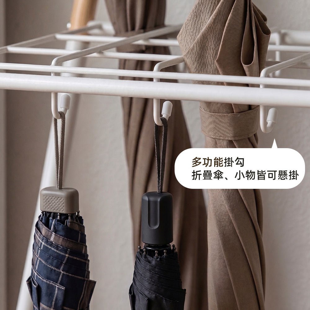 木質握把雨傘收納架|長傘折疊傘都能放・玄關濕漉漉也不怕