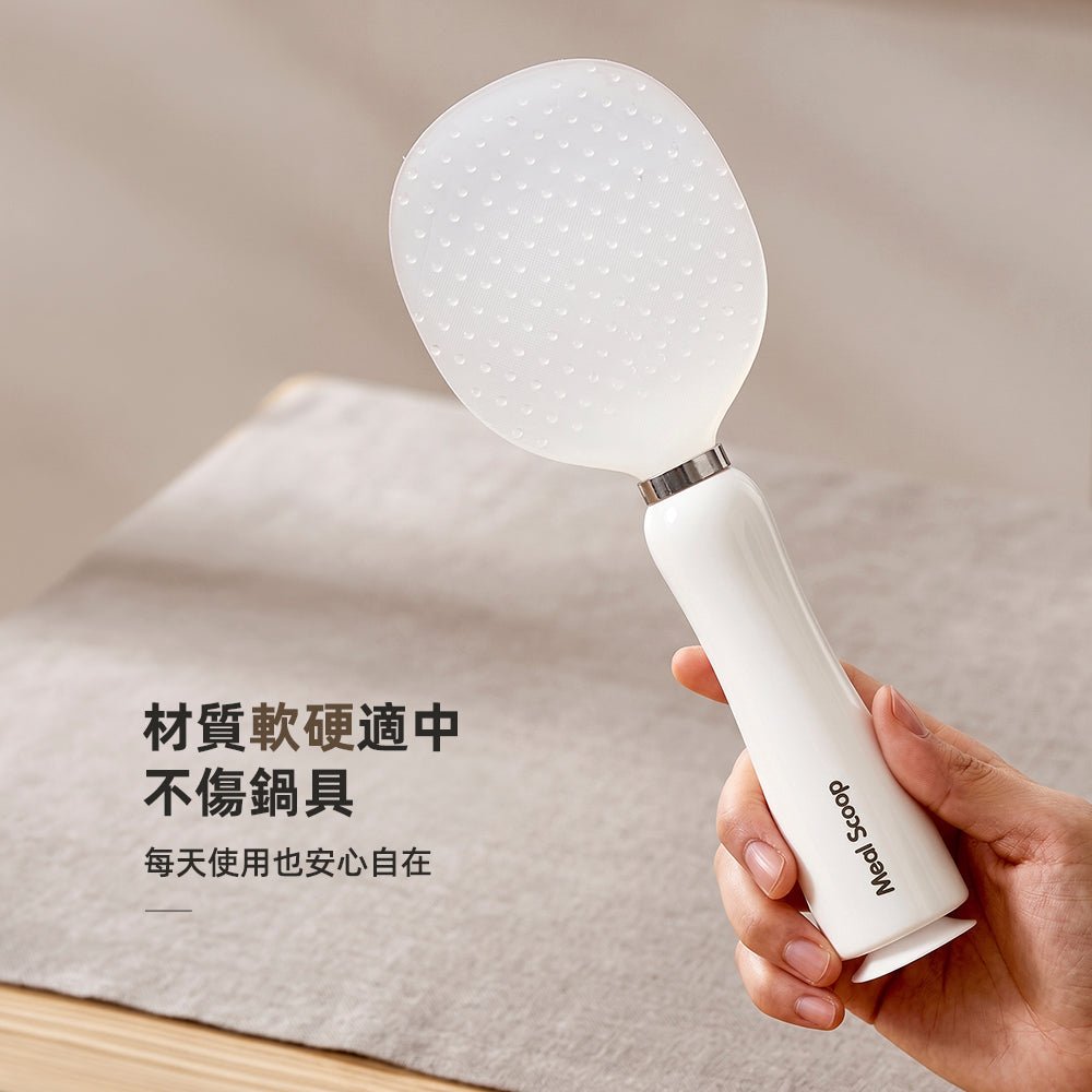 磁吸吸盤飯匙|盛飯不沾手・站立收納不弄髒桌面