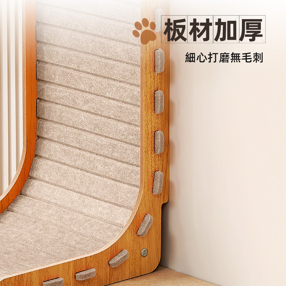 L型貓抓板|可抓可窩雙用設計・90度立體包覆・加厚板材穩固不打翻